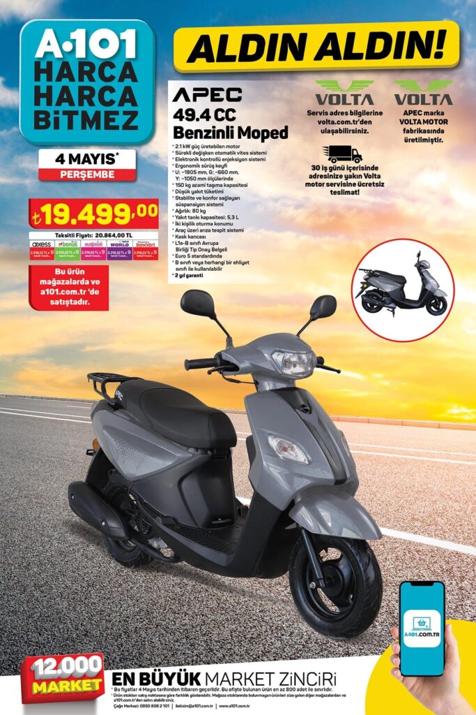 A Bu Hafta Scooter Motosiklet Geliyor Apec Benzinli Moped